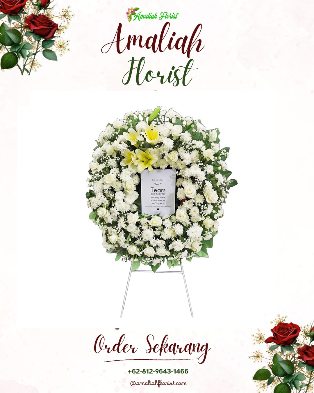 Krans Bunga Duka Pajangan